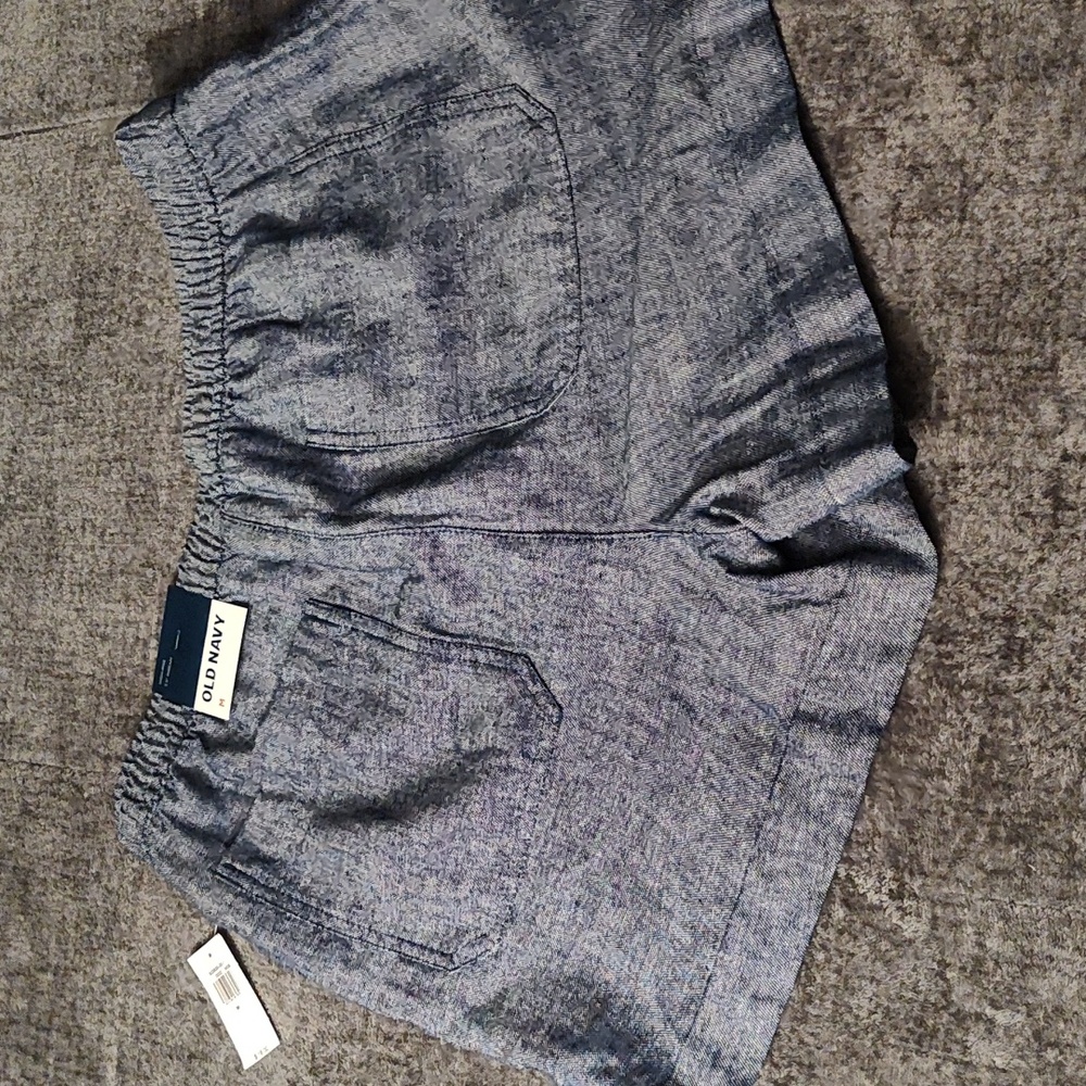 NWT Old Navy Linen Shorts denim color size medium